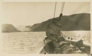Image: Brother John's glacier with bow of the Bowdoin